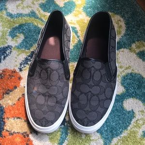 Women’s coach slide on sneakers size 8 worn once